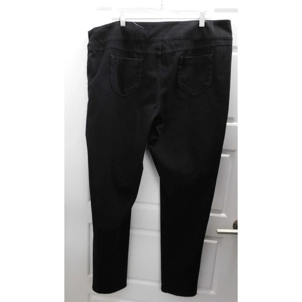 Joseph Ribkoff Women's Pull On Black Twill Pants Trousers‎ Size  20